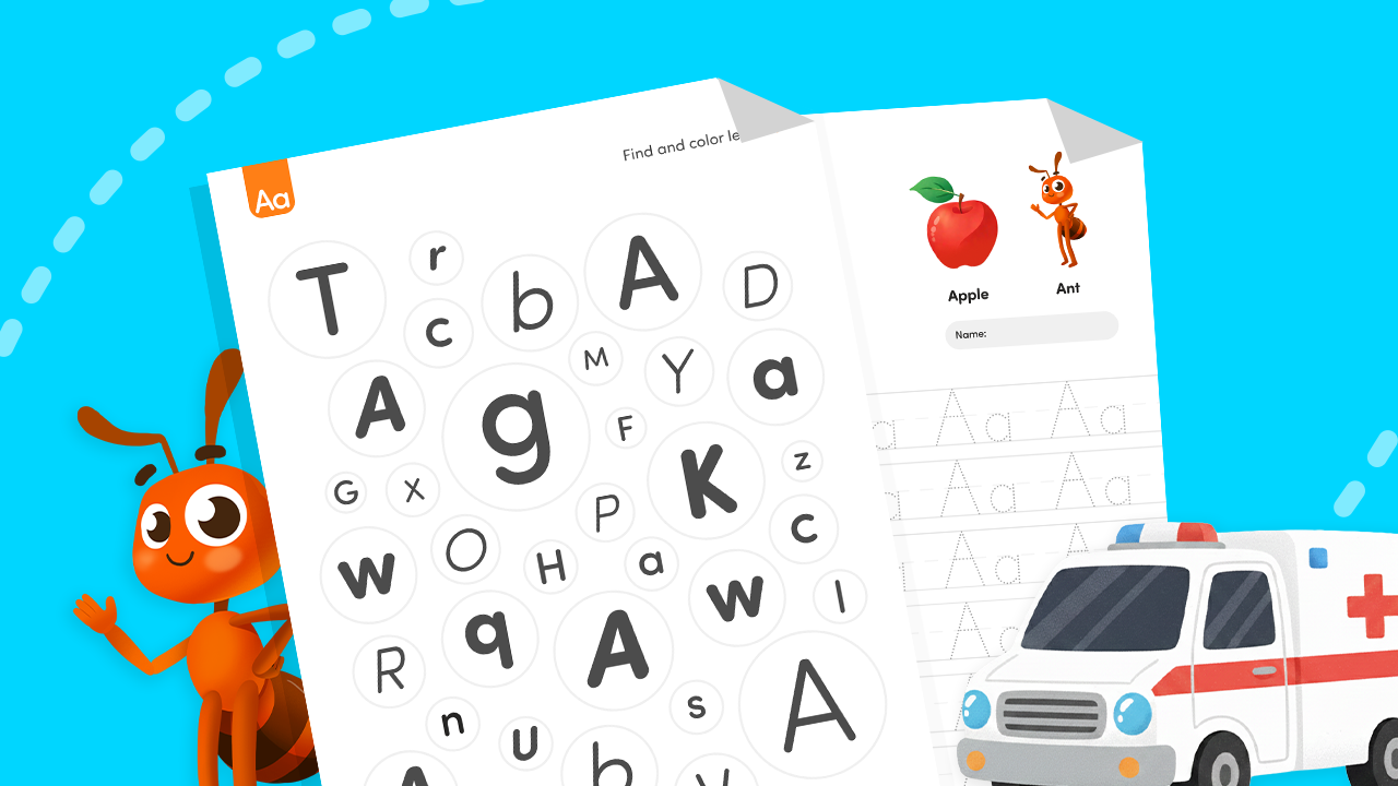 Find the letter A worksheet