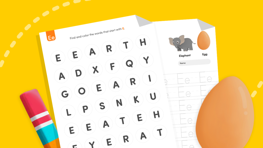 Find the Letter E Worksheet | Alphabet Practice