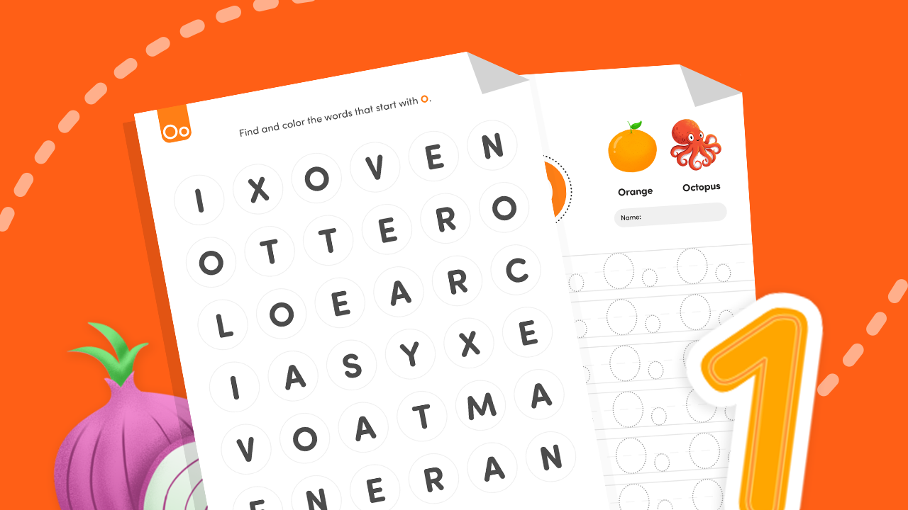 Find the Letter O worksheet for preschoolers