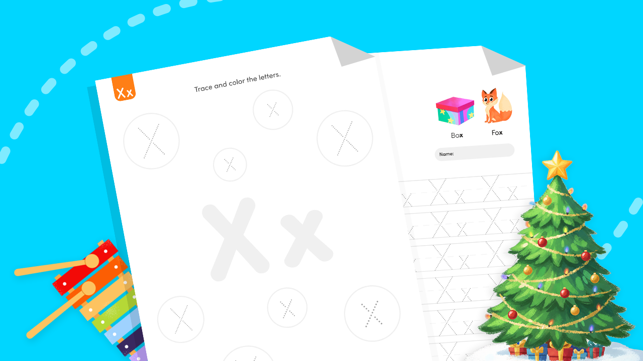 Find the Letter X: Preschool & Pre-K Worksheet