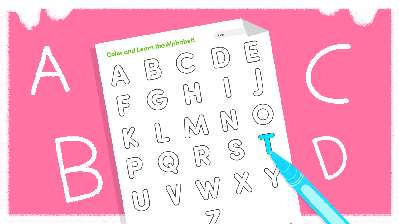 Alphabet Coloring A–Z