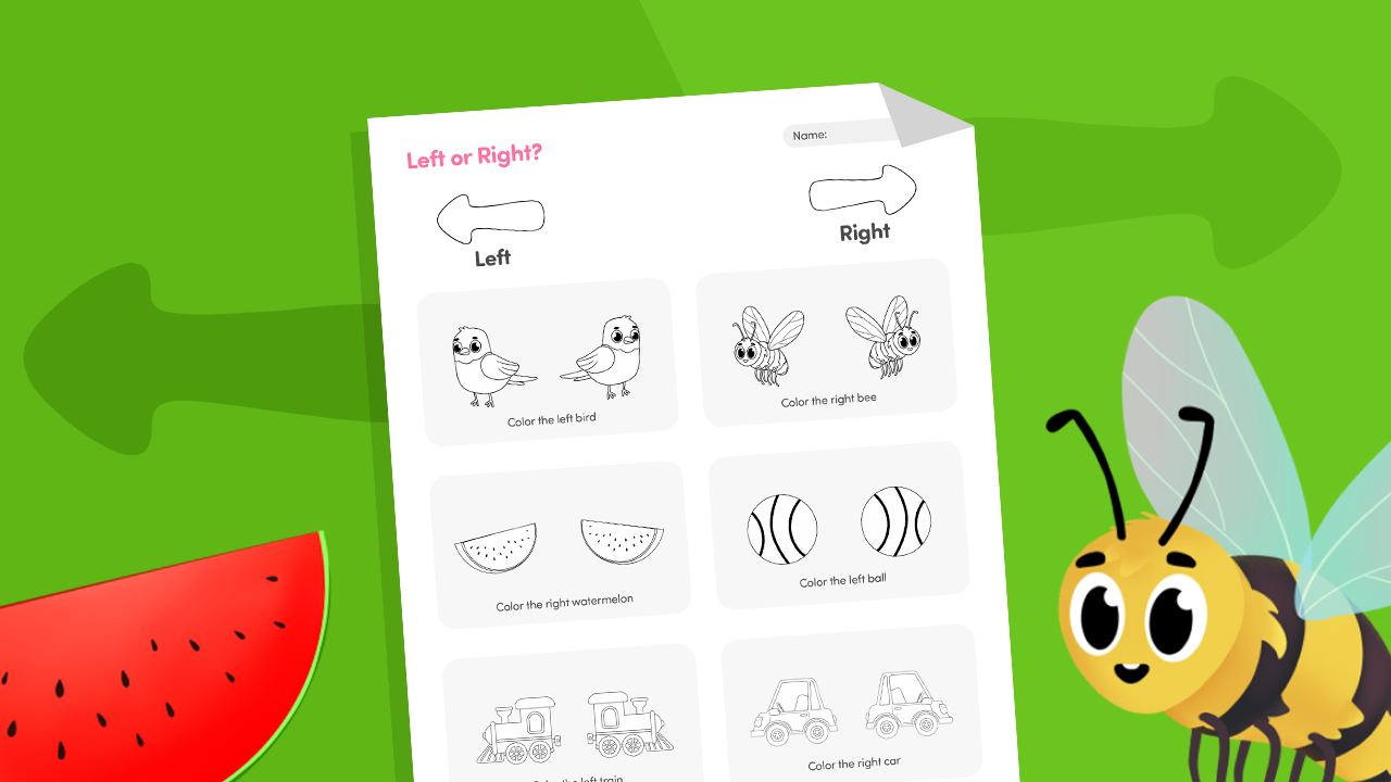 Left or Right? – Match Arrows with Objects