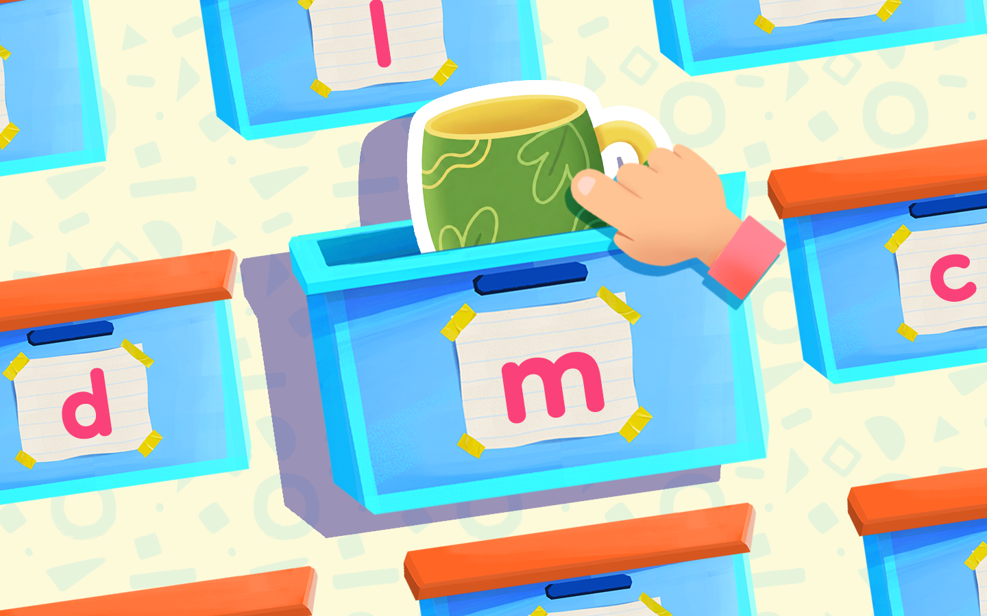 beginning sounds sorting game with objects matched to letter boxes l and p