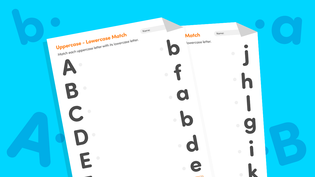 Match Uppercase & Lowercase Alphabets