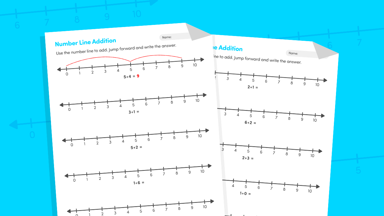 Number Line Addition 0–10