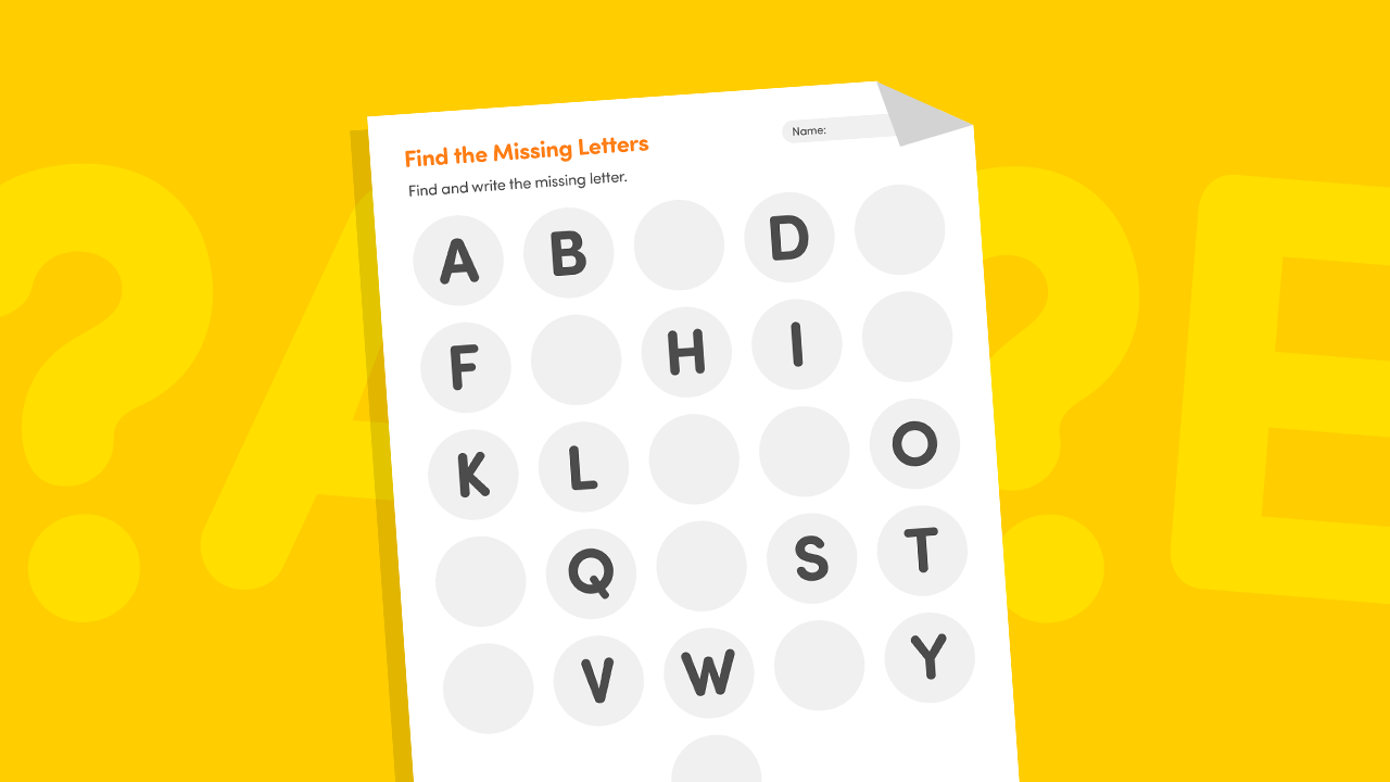 Alphabet order A to Z cut and paste strips worksheet for Pre-KG and Kindergarten