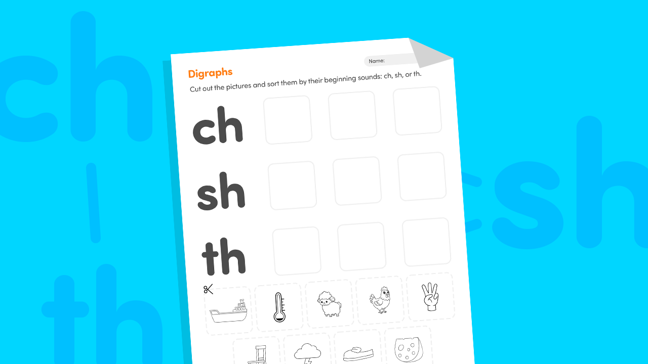 Digraphs Worksheets