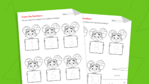 Trace Numbers 1-10 (Jumbo) | Free Printable for Kids